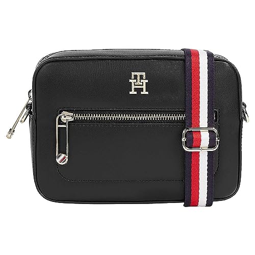 Tommy Hilfiger Damska kultowa torba na aparat Tommy Corp Crossover, czarna, Czarny