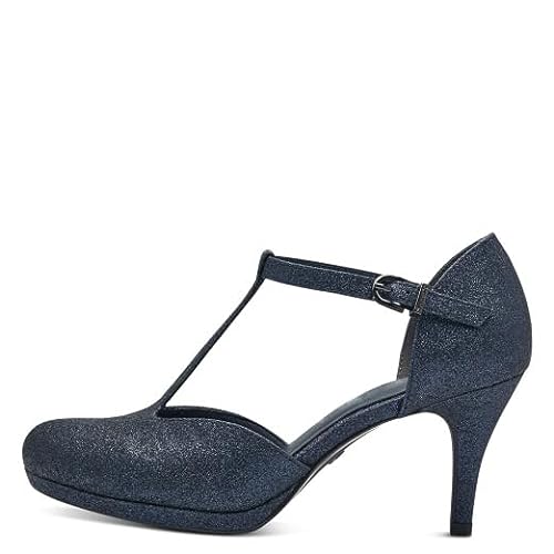 Tamaris Damskie czółenka 1-1-24463-41, Navy Glam, 38 EU, Navy Glam, 38 EU