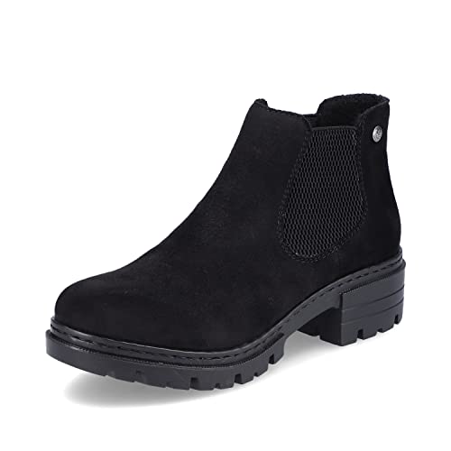 Rieker Damskie buty Chelsea Boots 76884, botki damskie, Czarny 00, 42 EU