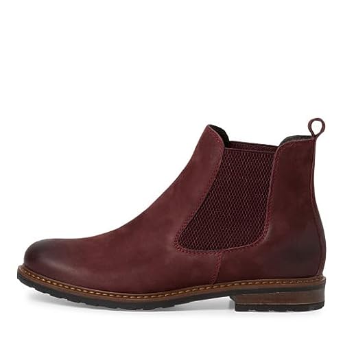 Tamaris Damskie kozaki 1-1-25056-41 Chelsea, Red Nubuc, 38 EU