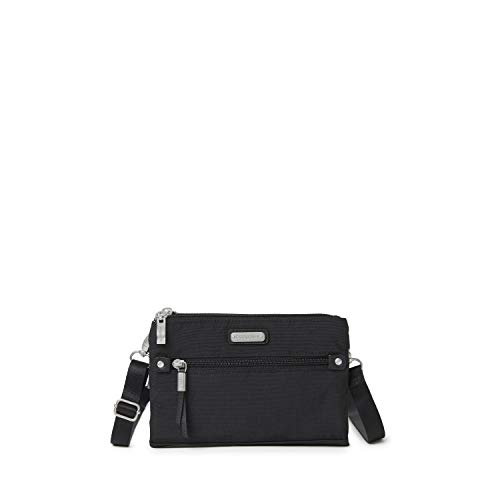 Baggallini Damska nowa klasyczna metra mała torba crossbody, jeden rozmiar, Czarny - Rozmiar Uniwersalny