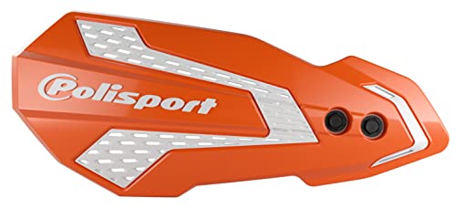 POLISPORT 8308200003 - MX FLOW 1 punkt mocowania MX-Style wykonane z tworzywa sztucznego, zestaw montażowy kompatybilny z motocyklami KTM, GAS GAS, Husqvarna, Sherco w kolorze pomarańczowym/białym