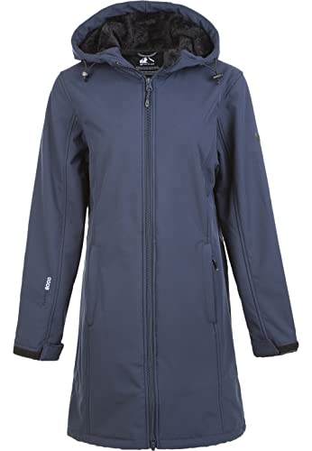Whistler Damska kurtka softshellowa NAMOL W-PRO 10000 I wodoodporna kurtka przejściowa dla kobiet I kurtka outdoorowa na deszcz i wiatr I długa kurtka przeciwdeszczowa o sportowym wzornictwie