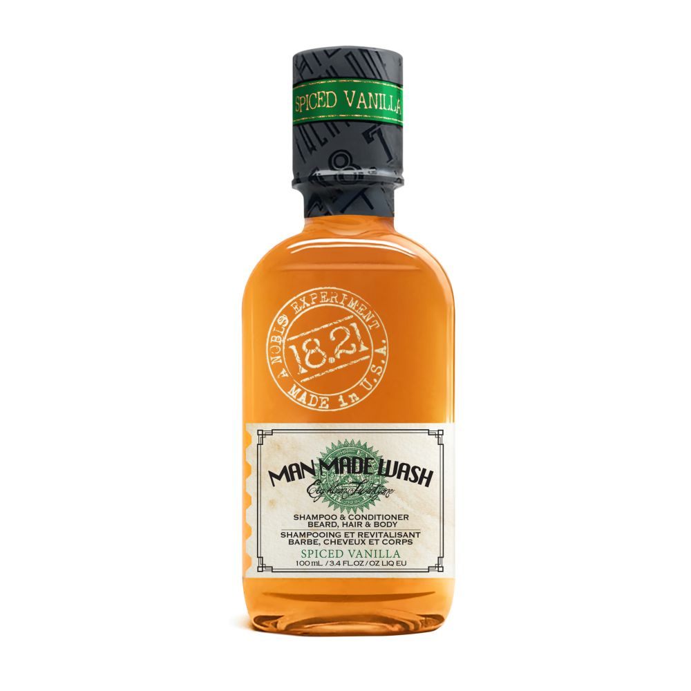 18.21 Man Made Travel Size Wash Spiced Vanilla 3in1 Szampon Do Włosów 100 ml
