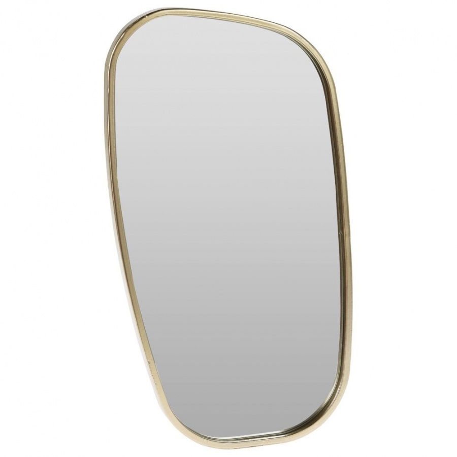 Lustro ścienne złote 19,5x35 cm kod: O-569721