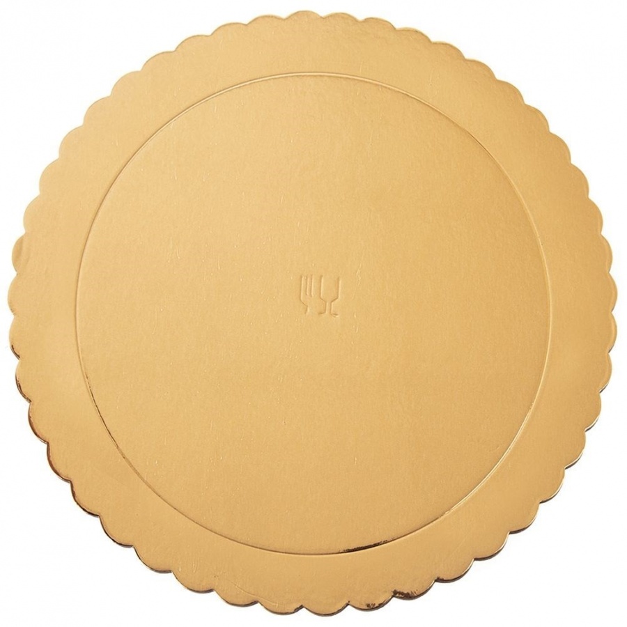 Podkład pod tort, ciasto złoty 32 cm kod: O-871411