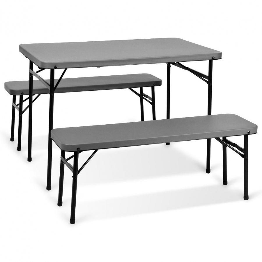 Stół turystyczny składany z ławkami 3 el. kod: O-489211