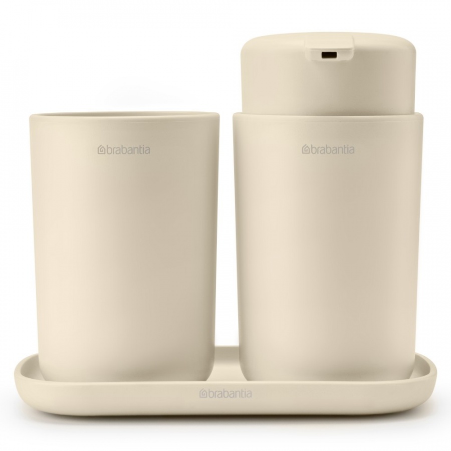 Brabantia 223402 - renew - zestaw akcesoriów łazienkowych - soft beige kod: 22 34 02