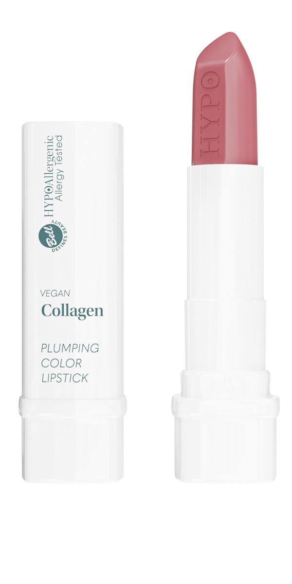 Фото - Помада й блиск для губ Bell Hypoallergenic Vegan Collagen Plumping Color Lipstick 02 Nude, 4g 