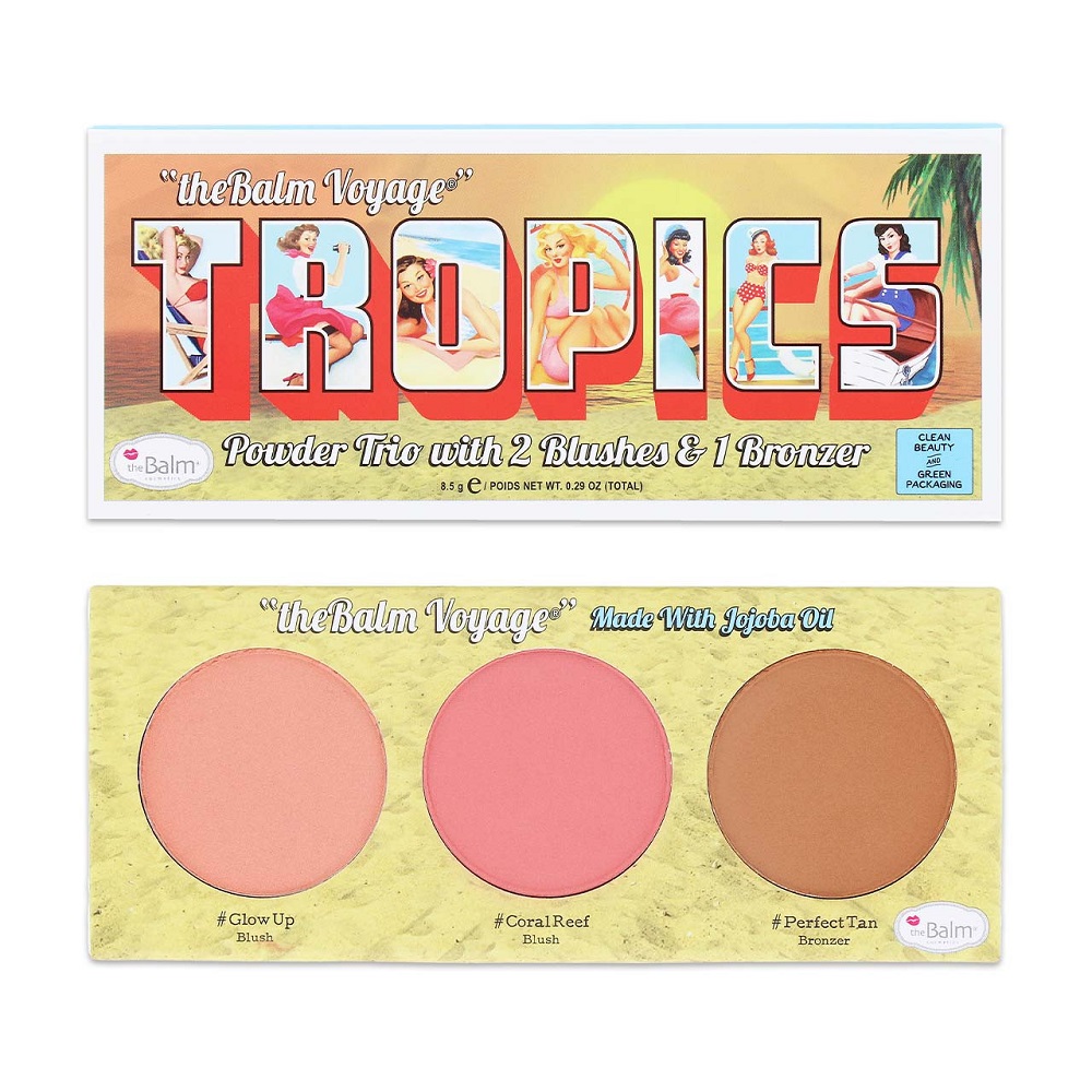 The Balm Tropics Powder Trio paleta do makijażu 8.5g