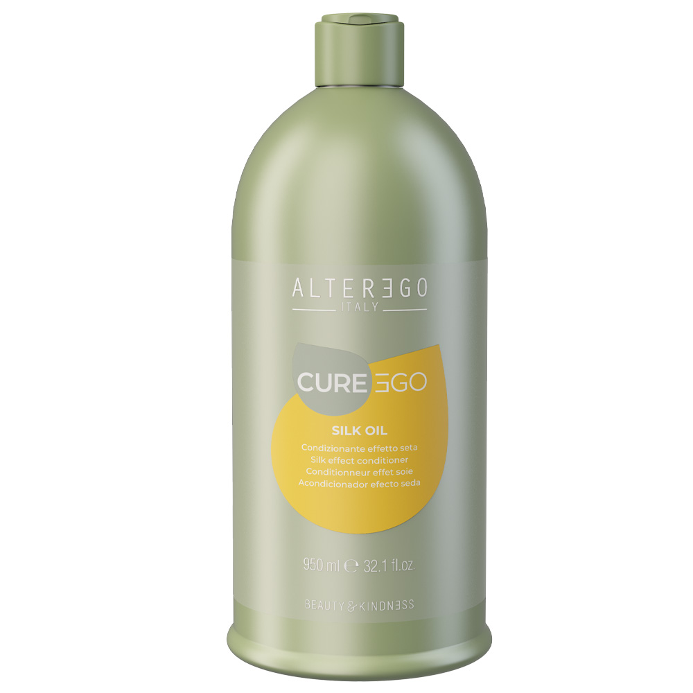 Alter Ego CureEgo Silk Oil, odżywka nadająca efekt jedwabistych włosów, 950ml
