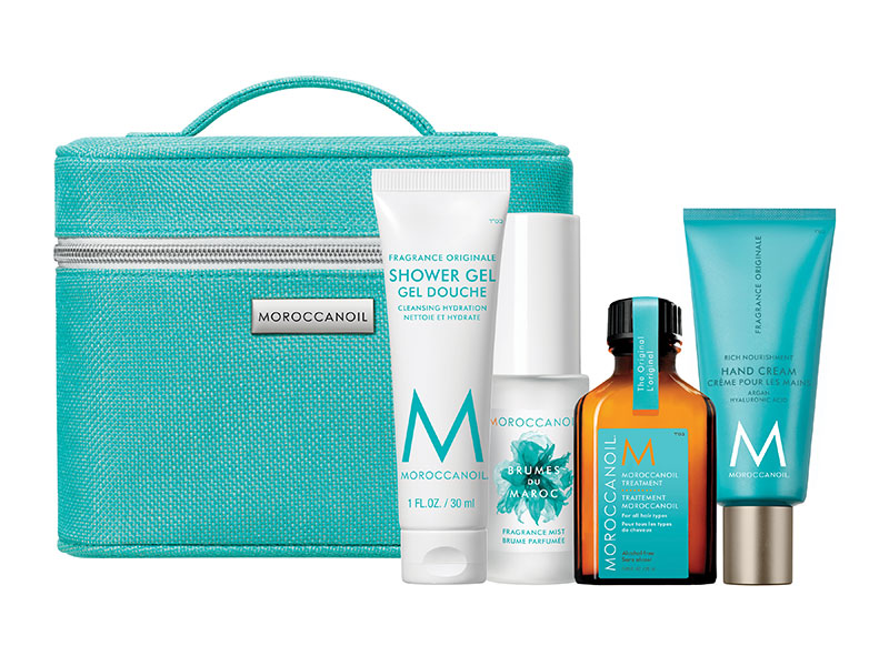 Moroccanoil, zestaw podróżny do pielęgnacji ciała + kosmetyczka