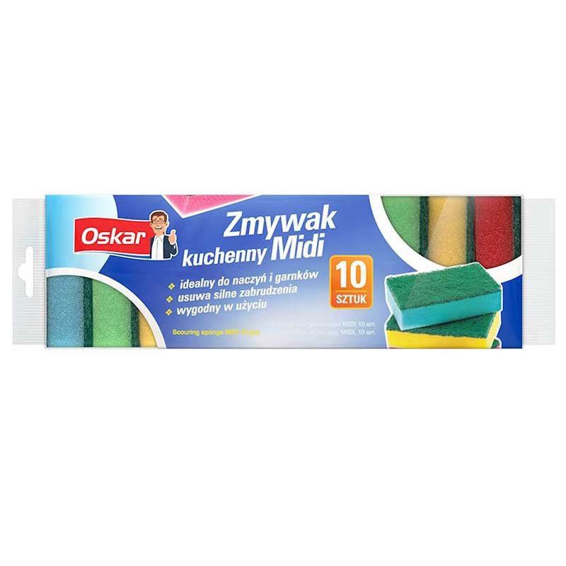 Oskar Zmywak kuchenny Midi 10szt - 1 opakowanie POZ0611