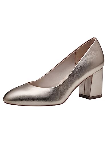 Tamaris Damskie czółenka 1-1-22407-41, jasne złoto, 39 EU, Light Gold, 39 eu