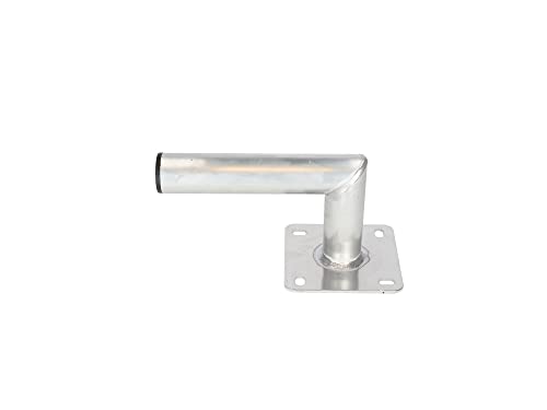 SKY VISION Uchwyt ścienny z aluminium - uchwyt do miski siodełka do maksymalnie 100 cm - wysięgnik ścienny, uchwyt masztu, uchwyt kątowy, uchwyt antenowy - odległość od ściany 150 mm, srebrny