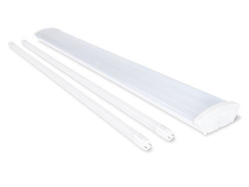 Zestaw: 1x Oprawa kloszowa 2x120cm + 2x Świetlówka LED 18W - Biały ciepły (3000K)