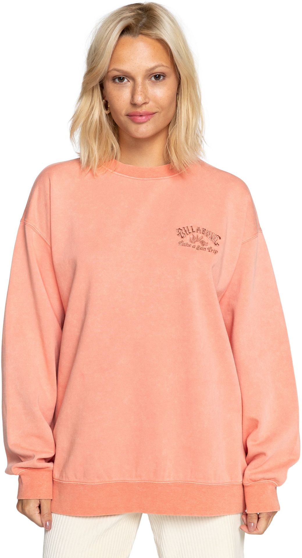 bluza damska BILLABONG HERITAGE SCENIC CREW Rose Dawn - ROA