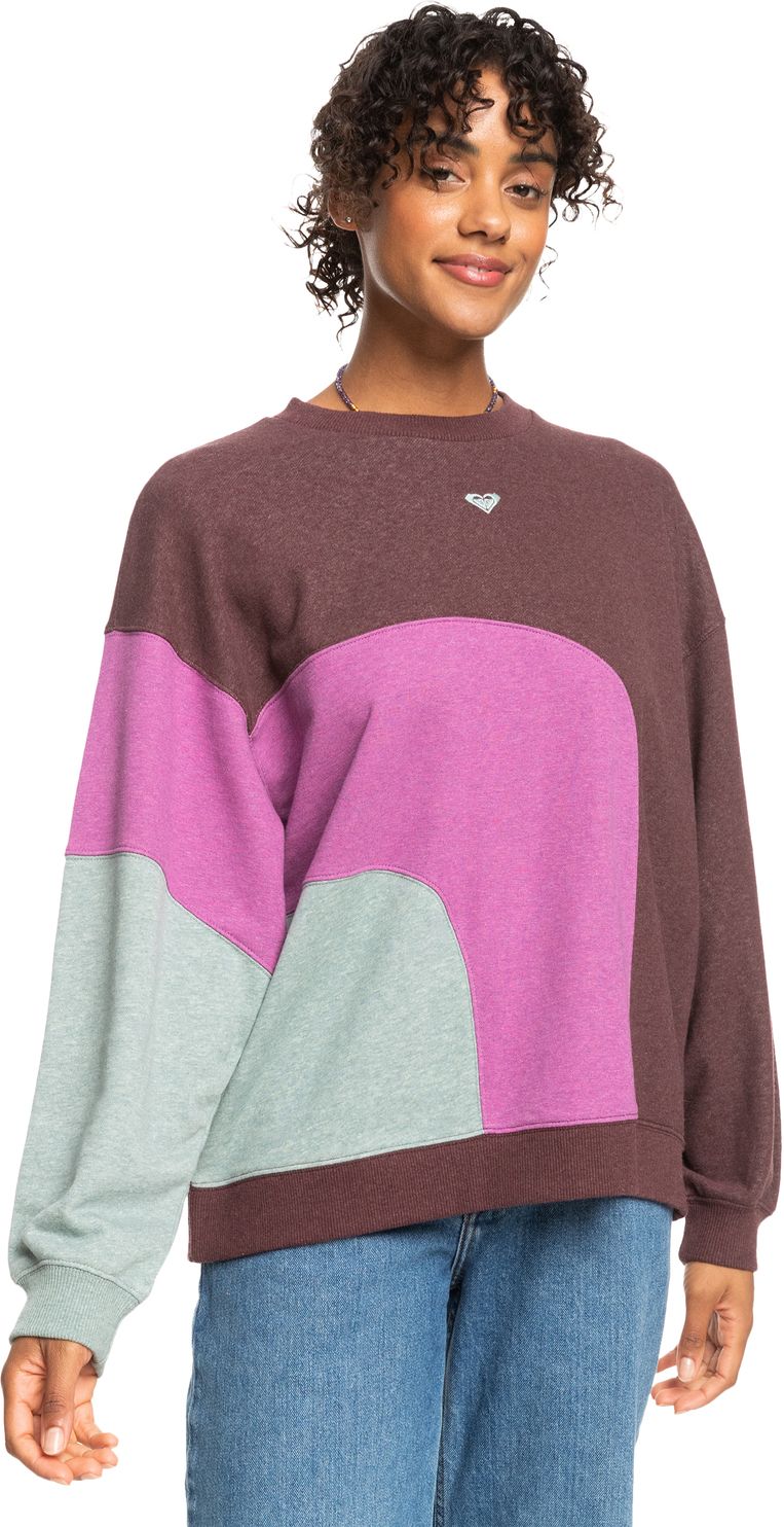 bluza damska ROXY HAPPY DAIZE CREW Bitter Chocolate - RSY0