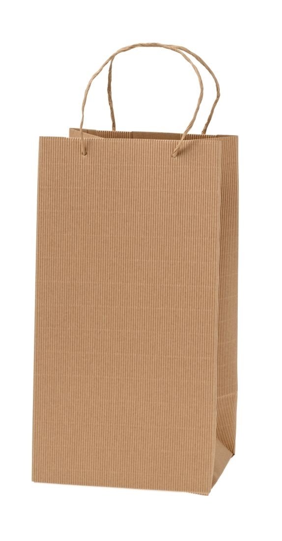 Torba z tektury karbowanej, 19,5x16x37 cm