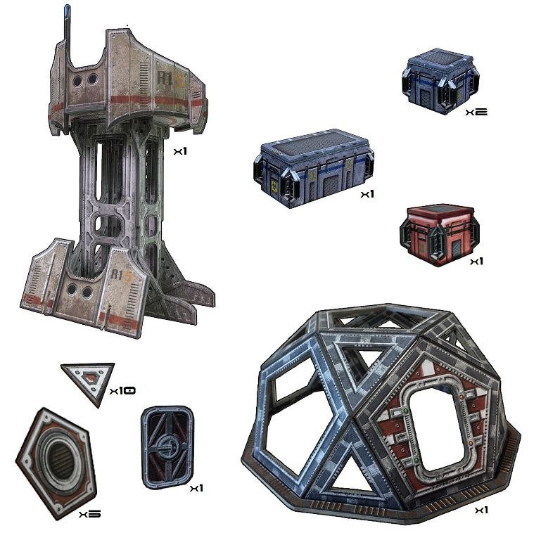 Battle Systems, Plansza, Outlands Explorer Station, 6 elem.