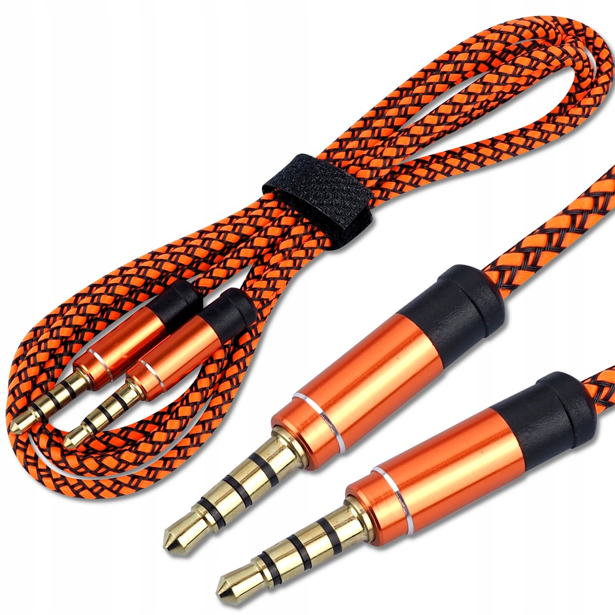 Mocny Przewód Kabel Aux Mini Jack 3,5Mm Oplot 1,5M