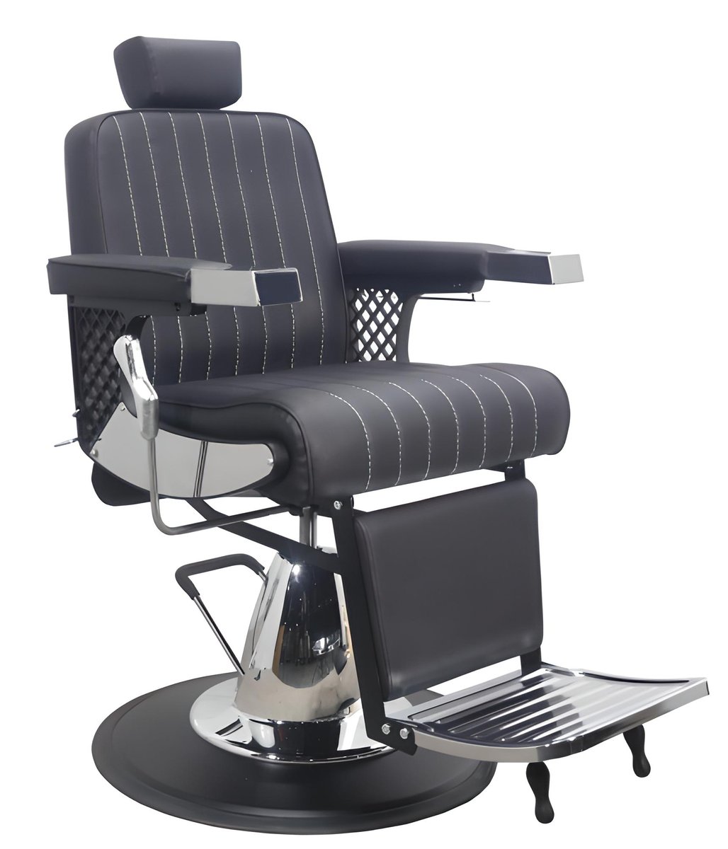 Fotel fryzjerski barberski hydrauliczny do salonu fryzjerskiego barber shop Barberking w 24H