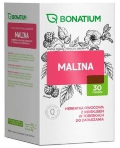 MEDICINAE Bonatium Malina Herbatka owocowa z hibiskusem, 30sasz.