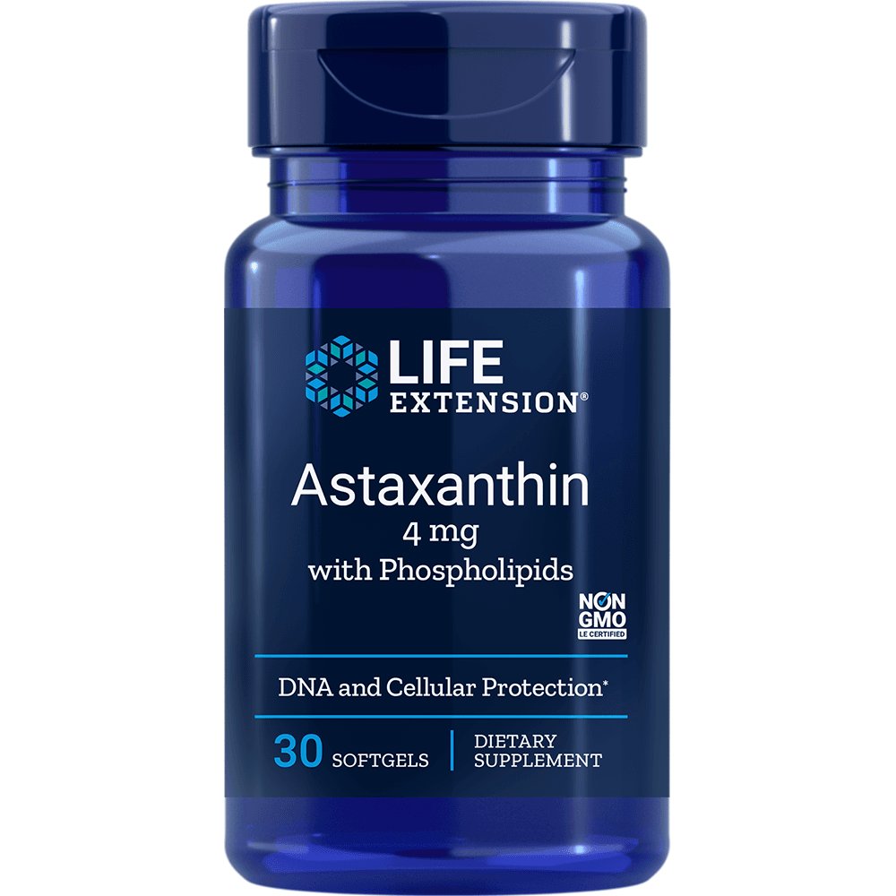Life Extension, Astaksantyna z fosfolipidami, 30 kaps.