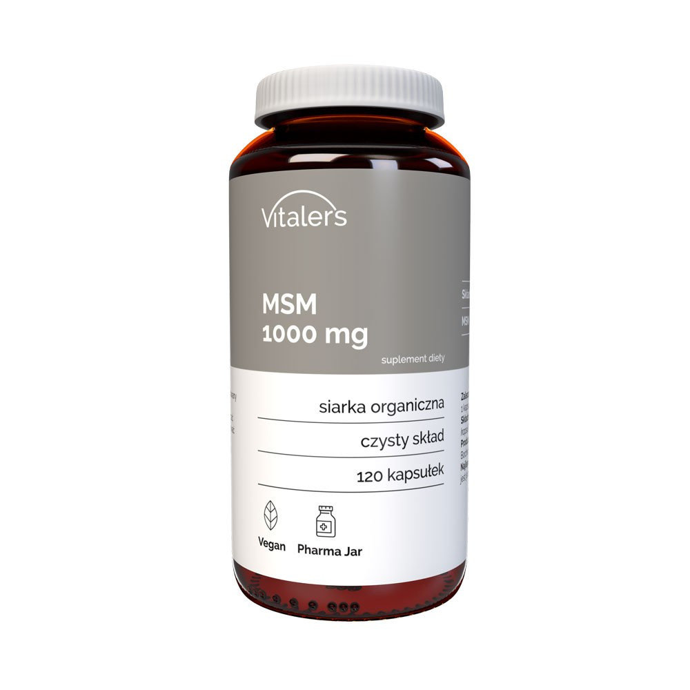 Vitaler's, MSM (Siarka organiczna) 1000 mg, 120 kaps.