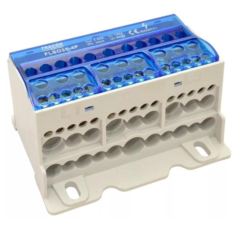 Tracon Electric Złączka odgałęźna otwierana na szynę FLSO35-4P FLSO35-4P
