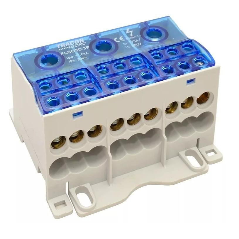 Tracon Electric Złączka odgałęźna otwierana na szynę FLSO50-3P FLSO50-3P