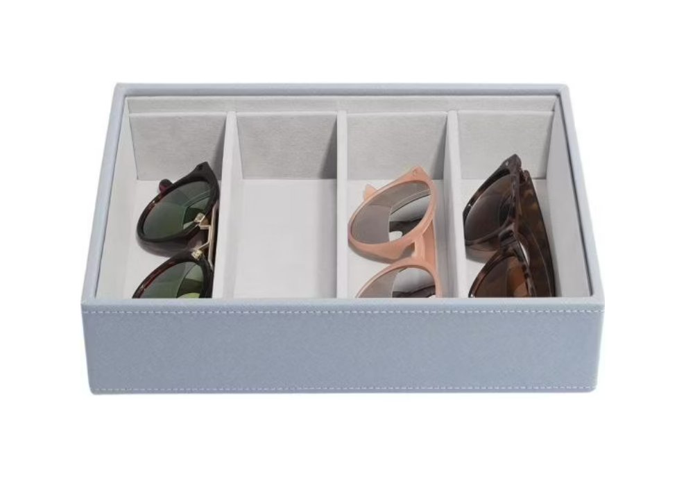 Pudełko na okulary i akcesoria (niebieskie) Classic Stackers