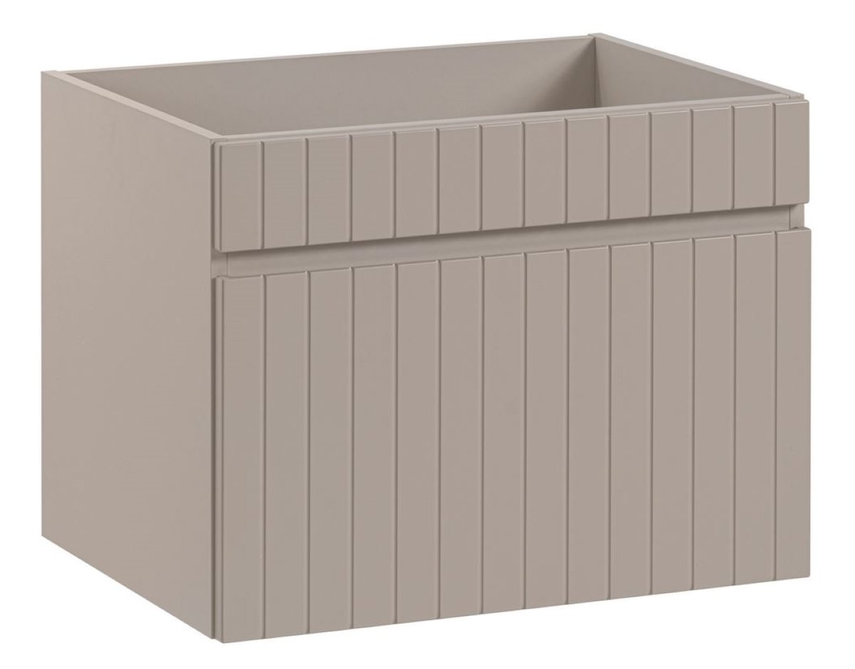 KASZMIROWA Szafka pod umywalkę WISZĄCA 60 cm Szuflada FREZOWANY FRONT