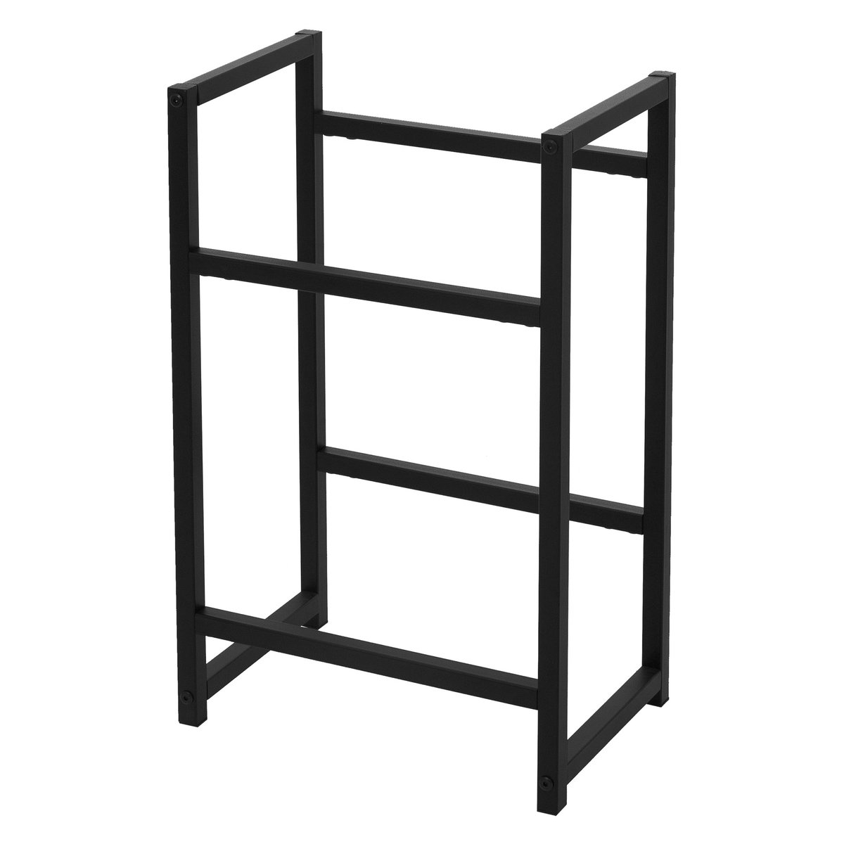 Stojak na skrzynki na napoje 2 skrzynki 47x31x75,5 cm antracytowy metal ML design