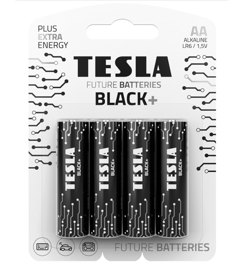 TESLA BATERIA AA BLACK+ [4 SZT.]