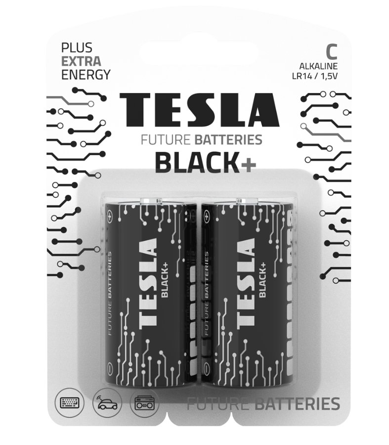 Bateria alk. LR14 TESLA BLACK+ B2 1,5V