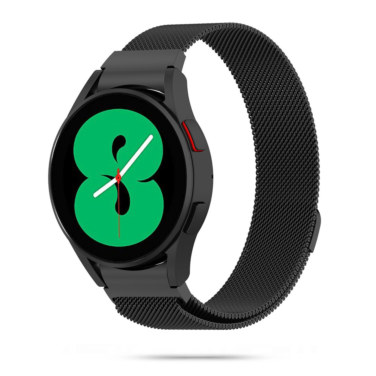Metalowa bransoletka milanese Samsung Galaxy Watch 4 / 5 / Classic / 5 Pro / 6 / 6 Classic czarna