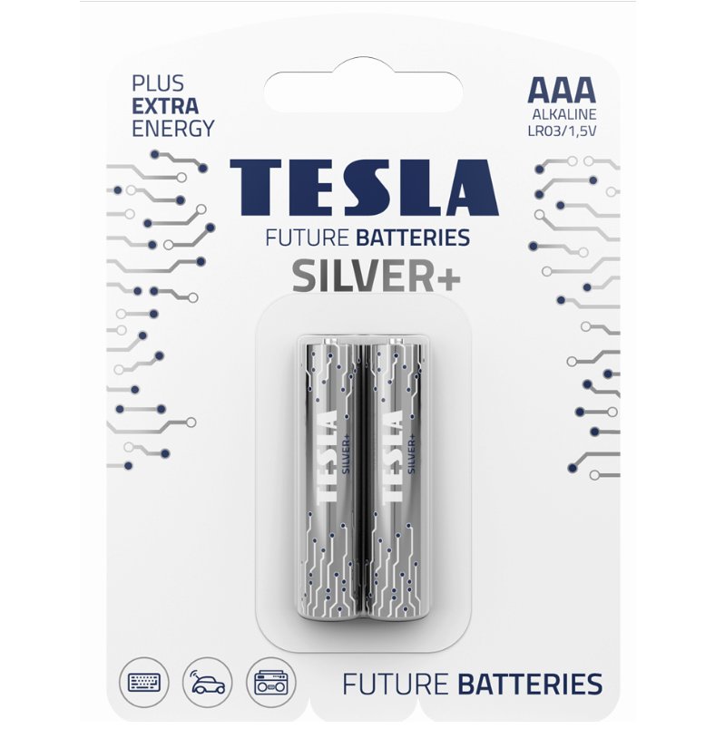 Bateria alk. LR03 TESLA SILVER+ B2 1,5V