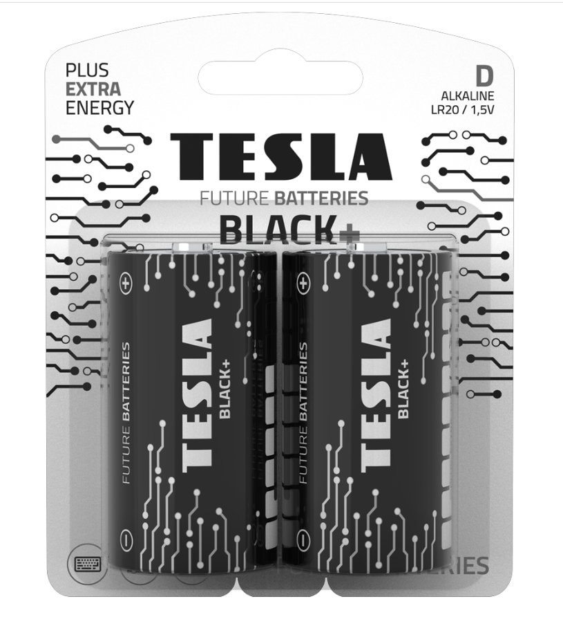 Bateria alk. LR20 TESLA BLACK+ B2 1,5V