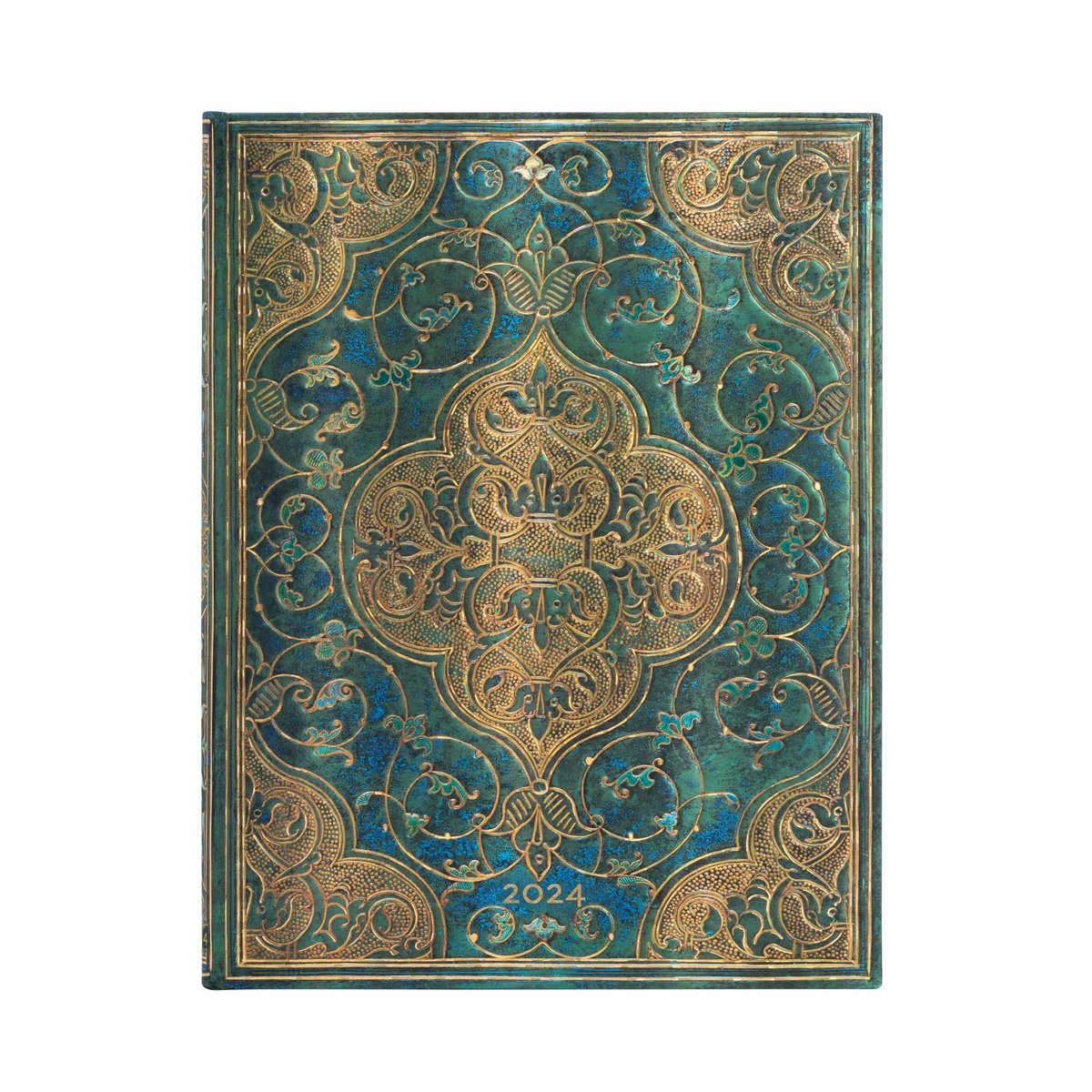 Kalendarz Paperblanks 2024 Turquoise Chronicles Ultra tygodniowy HOR