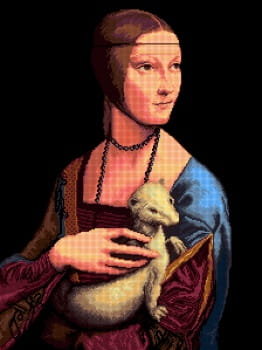 Zestaw do haftu Dama z Gronostajem (7107)