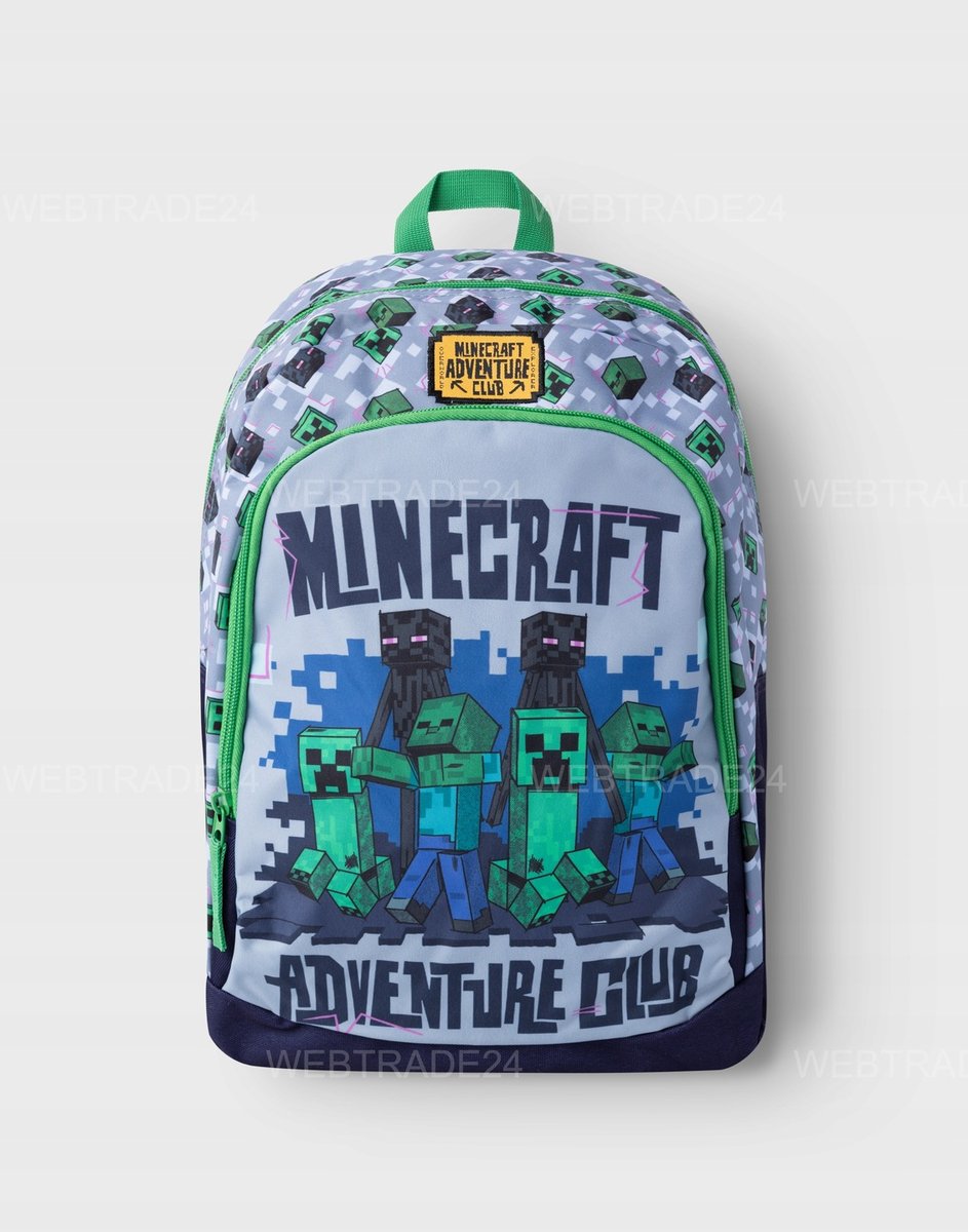 Plecak szkolny dla chłopca i dziewczynki szary Minecraft Minecraft™