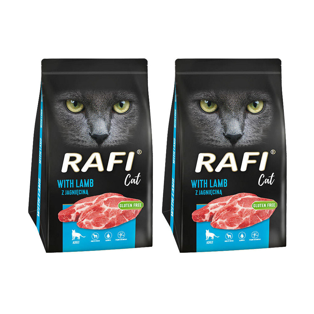 2x Karma sucha dla kota RAFI CAT z jagnięcią 1,5 kg