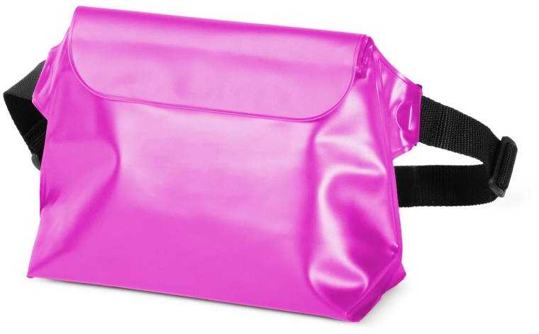 Wodoodporna saszetka / nerka PVC - różowa