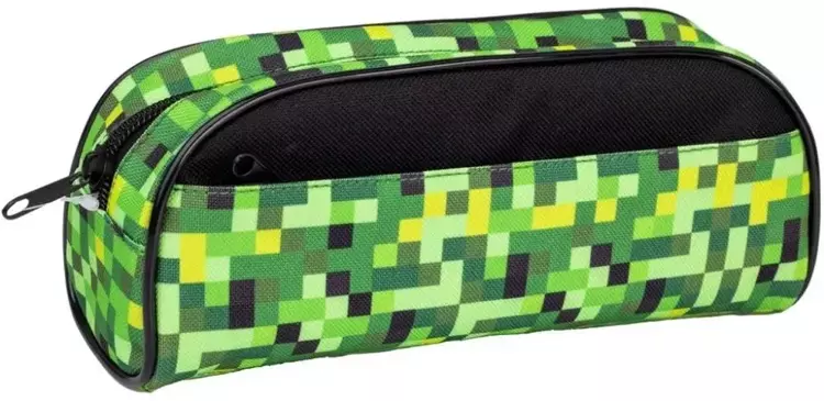 Piórnik saszetka 2 zamki Pixi green HAPPY COLOR - GDD