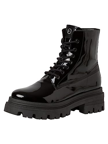 Tamaris Damskie sztyblety 1-1-25290-41, Black Patent, 39 EU, 39 EU