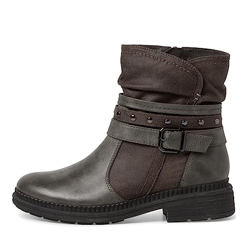 Jana Damskie Softline 8-25475-41 wygodne uniwersalne buty klasyczne buty na co dzień botki, szary (Graphite), 37 EU Weit