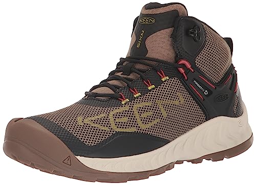 KEEN Męskie buty trekkingowe Nxis Evo Mid, Pręgowany Citronelle, 40 EU