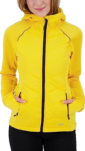 Deproc Active Damska kurtka polarowa z lekkim kapturem, kurtka przejściowa, wiatrówka ELMCOURT II