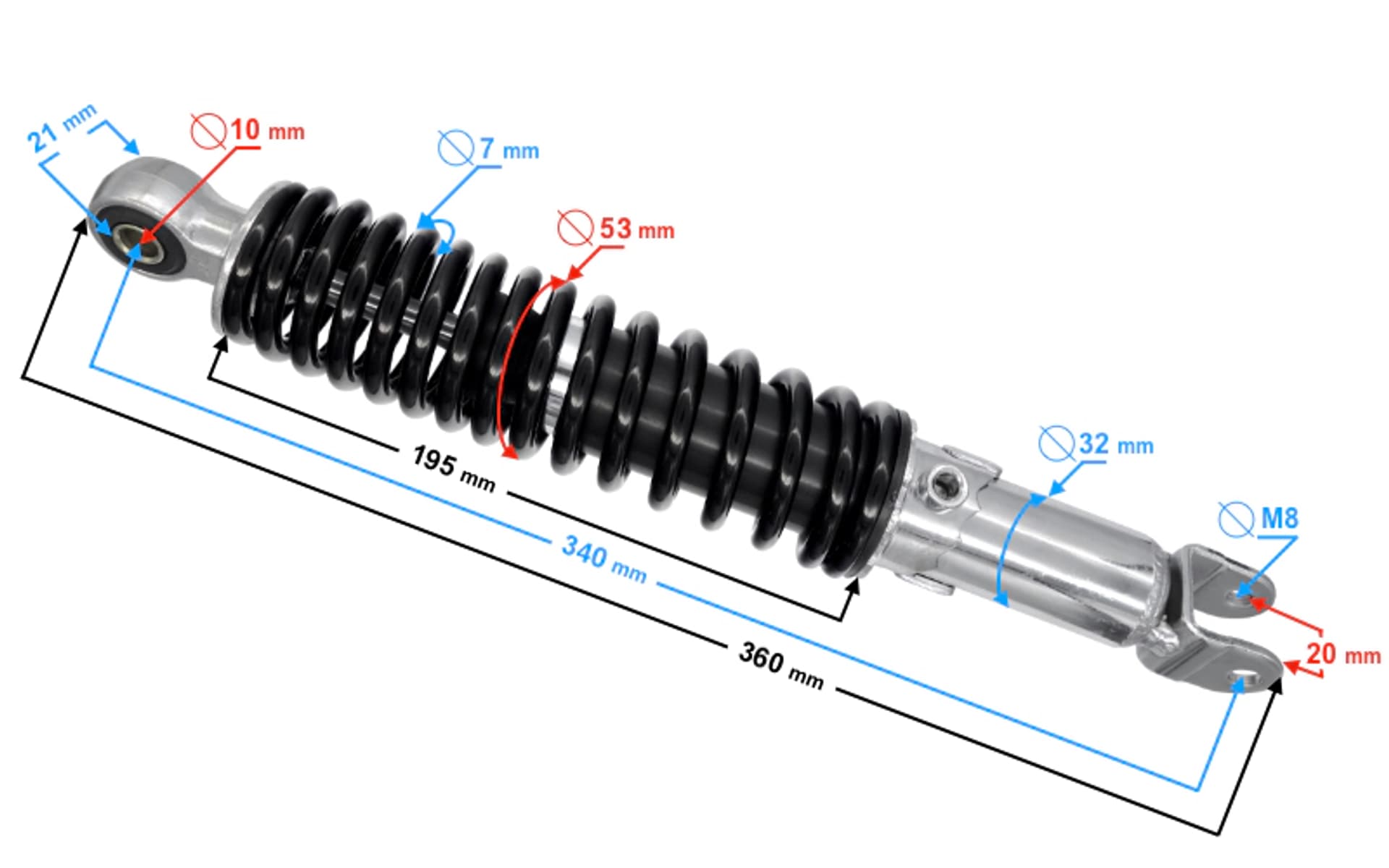 Amortyzator tył Falcon 125 E4